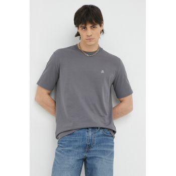 Marc O'Polo tricou din bumbac culoarea gri, cu imprimeu