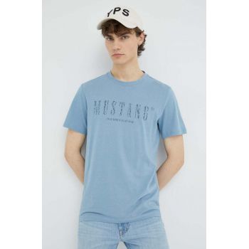 Mustang tricou din bumbac cu imprimeu