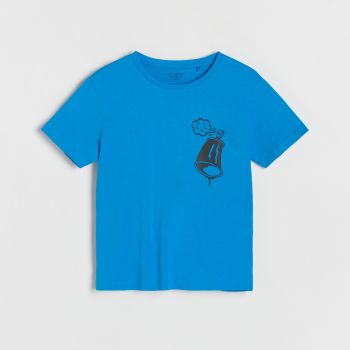 Reserved - T-shirt cu imprimeu - Albastru