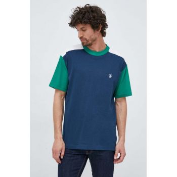 United Colors of Benetton tricou din bumbac culoarea albastru marin, modelator
