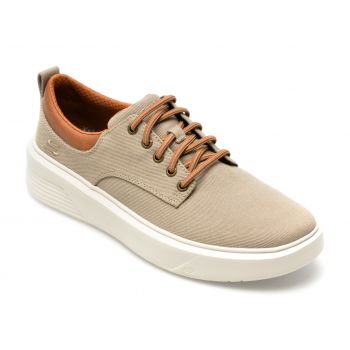 Pantofi SKECHERS gri, VIEWSON, din material textil