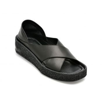 Sandale GRYXX negre, 22960, din piele naturala