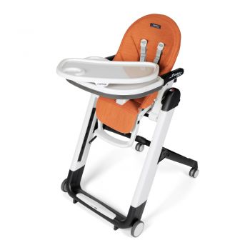 Scaun de masa 2 in 1 Peg Perego Siesta Follow Me Wonder Orange de firma original