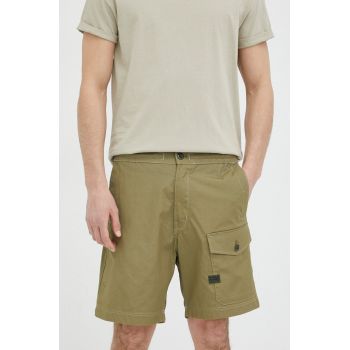 G-Star Raw pantaloni scurti din bumbac culoarea verde ieftini