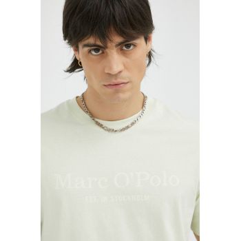 Marc O'Polo tricou din bumbac culoarea verde, cu imprimeu