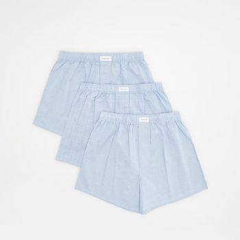 Reserved - Set de 3 perechi de boxeri loose - Albastru