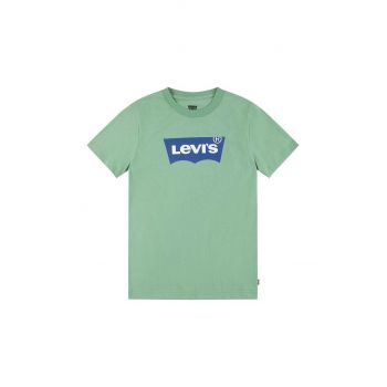 Levi's tricou copii culoarea verde, cu imprimeu