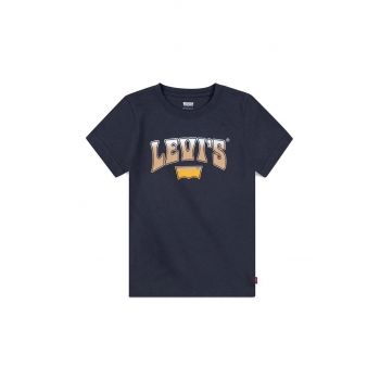 Levi's tricou de bumbac pentru copii culoarea albastru marin, cu imprimeu