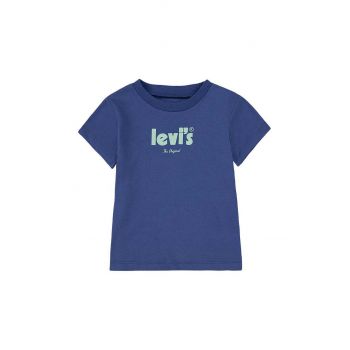 Levi's tricou de bumbac pentru copii culoarea albastru marin, cu imprimeu