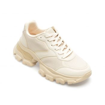 Pantofi ALDO argintii, ENZIA972, din material textil si piele ecologica