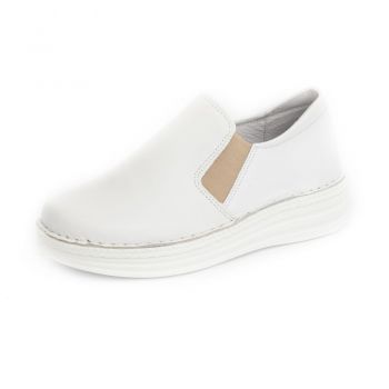 Pantofi piele naturala 9200 alb