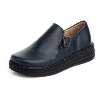 Pantofi piele naturala 9300 blu