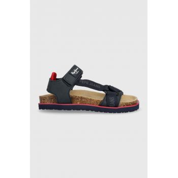 Pepe Jeans sandale copii culoarea albastru marin ieftine