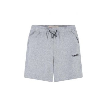 Levi's pantaloni scurti copii culoarea gri, neted de firma originali