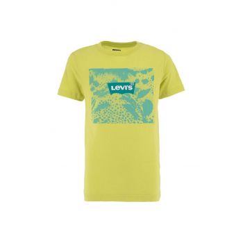 Levi's tricou de bumbac pentru copii culoarea verde, cu imprimeu ieftin