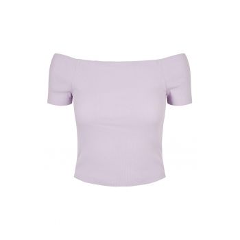 Tricou urban cu umerii goi pentru Femei  Alb - S