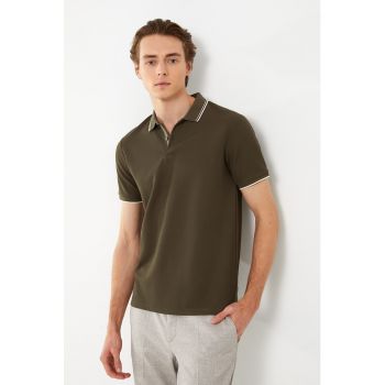 Tricou polo texturat