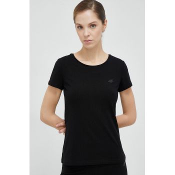 4F tricou femei, culoarea negru