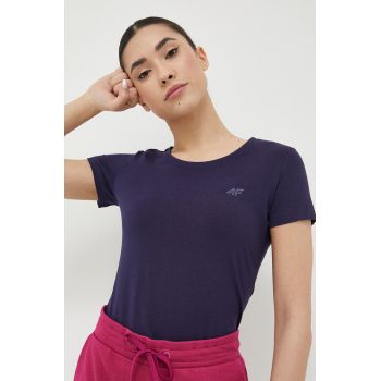 4F tricou femei, culoarea violet
