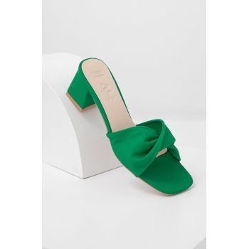 Answear Lab papuci culoarea verde ieftini