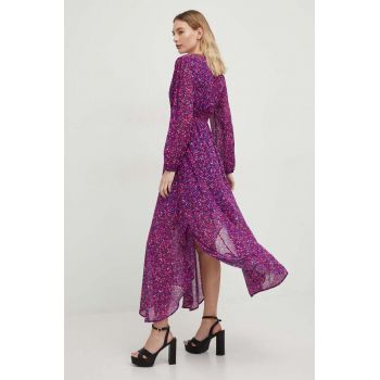 Answear Lab rochie culoarea roz, maxi, evazati