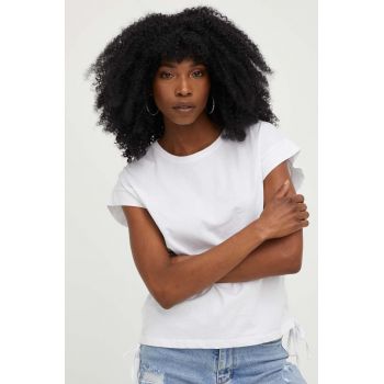 Answear Lab tricou din bumbac culoarea alb