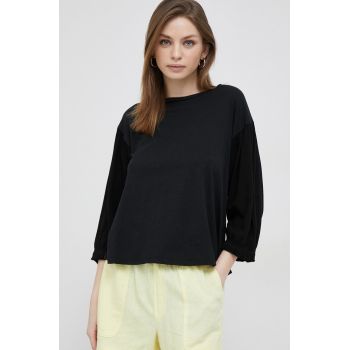 Deha bluza femei, culoarea negru, neted