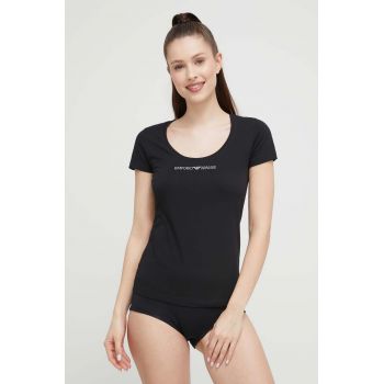 Emporio Armani Underwear tricou lounge culoarea negru