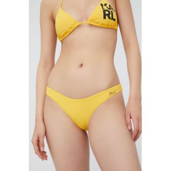 Karl Lagerfeld bikini brazilieni culoarea galben