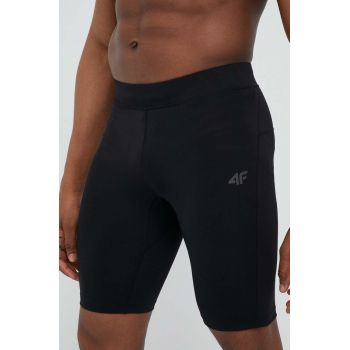 4F pantaloni scurți de alergare culoarea negru