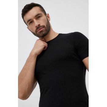 Icebreaker tricou funcțional Anatomica culoarea negru ieftina