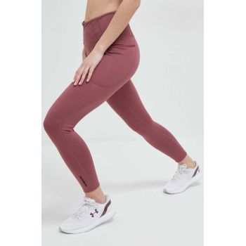 New Balance leggins de antrenament Shape Shield culoarea roz, neted