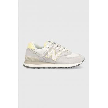 New Balance sneakers WL574QD culoarea gri WL574QD-4QD de firma originali