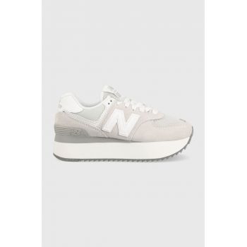 New Balance sneakers WL574ZSC culoarea gri