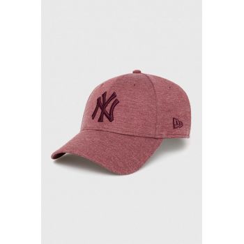 New Era șapcă culoarea bordo, melanj, NEW YORK YANKEES 60348848.MRNWHI-MRNWHI de firma originala