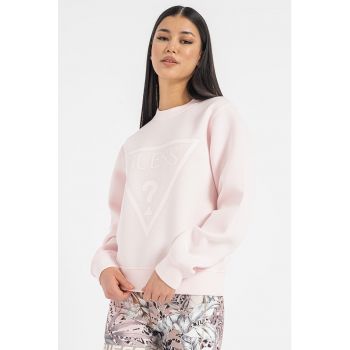 Bluza sport cu imprimeu logo pentru fitness