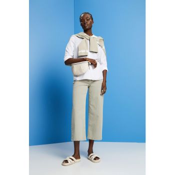 Bluza din amestec de in cu maneci lungi
