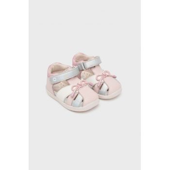 Mayoral sandale din piele pentru copii culoarea roz ieftine