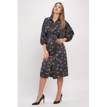 Rochie-camasa cu maneci 3/4