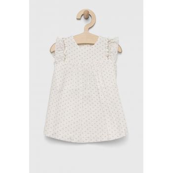 United Colors of Benetton rochie bebe culoarea bej, mini, evazati