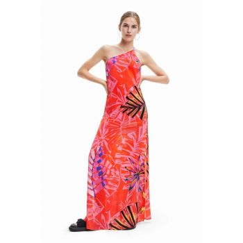 Desigual rochie culoarea rosu, maxi, drept de firma originala