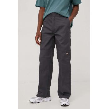 Dickies pantaloni barbati, culoarea gri, drept