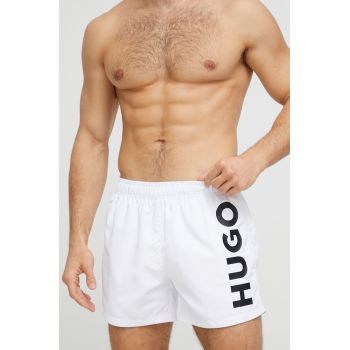 HUGO pantaloni scurti de baie culoarea alb