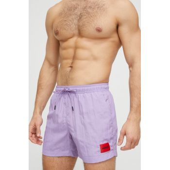 HUGO pantaloni scurți de baie culoarea violet 50469323