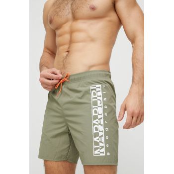 Napapijri pantaloni scurti de baie culoarea verde