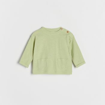 Reserved - Tricou cu buzunare - Verde