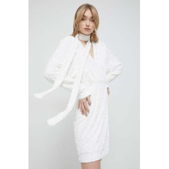 Rotate rochie de mireasă culoarea alb, mini, drept de firma originala
