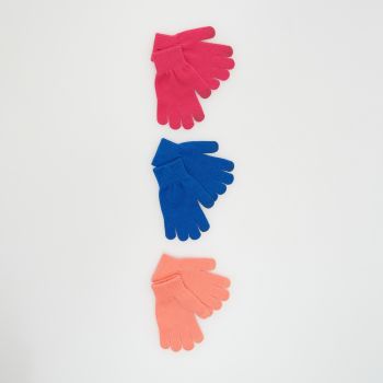 Reserved - Set de 3 perechi de mănuși colorate - Roz