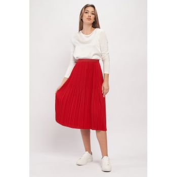 Fusta midi plisata