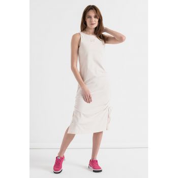 Rochie midi cu decupaj pe spate la reducere